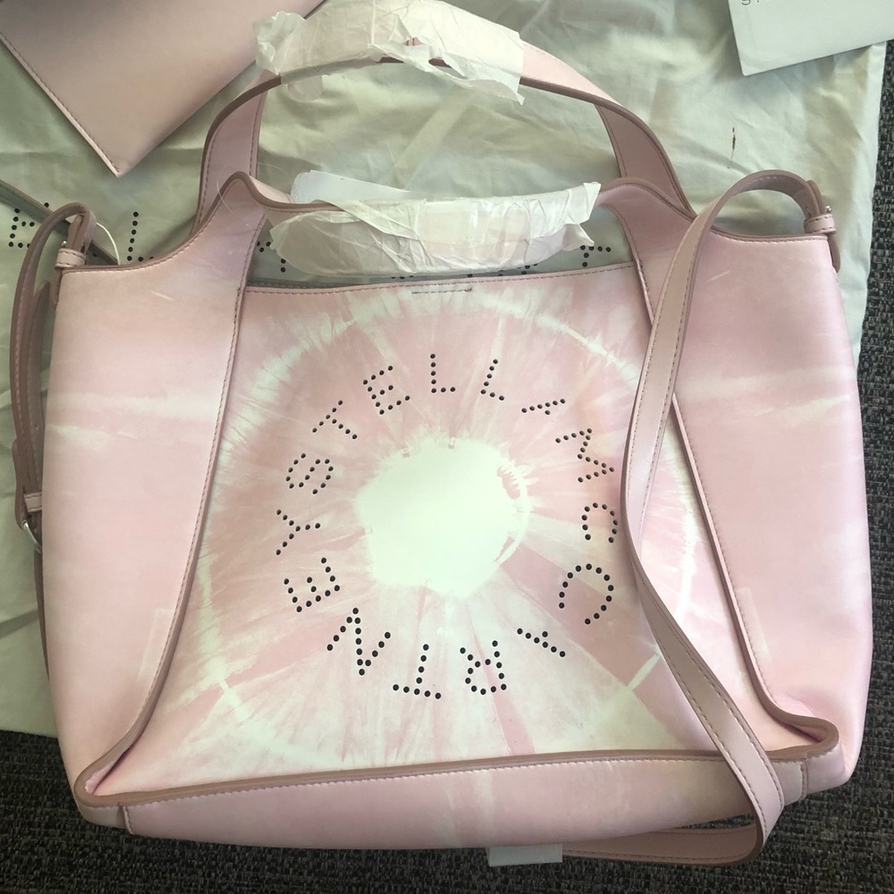 Stella McCartney Tie Dye Logo Tote Bag- Pink - Picture 8 of 14